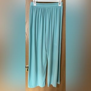 Aquamarine Blue Wide Leg Palazzo Harem Pants